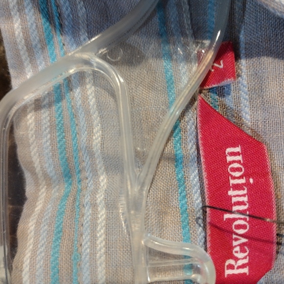 Revolution NWT Linen Button Blouse Size 2 X - Picture 6 of 10